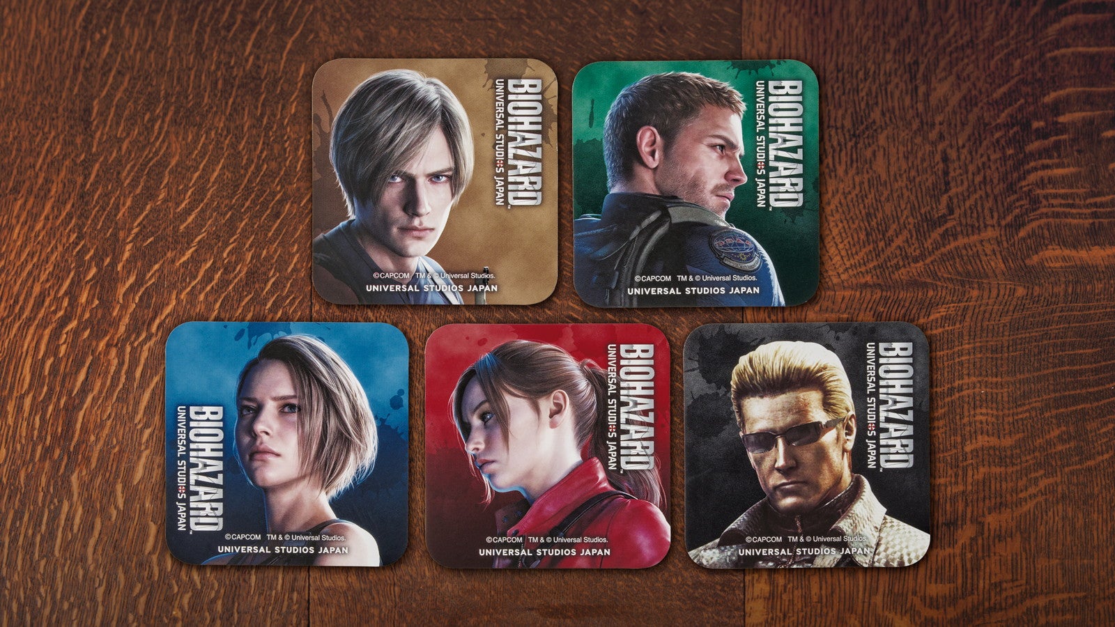 セットのコースター／画像提供：ユニバーサル・スタジオ・ジャパン