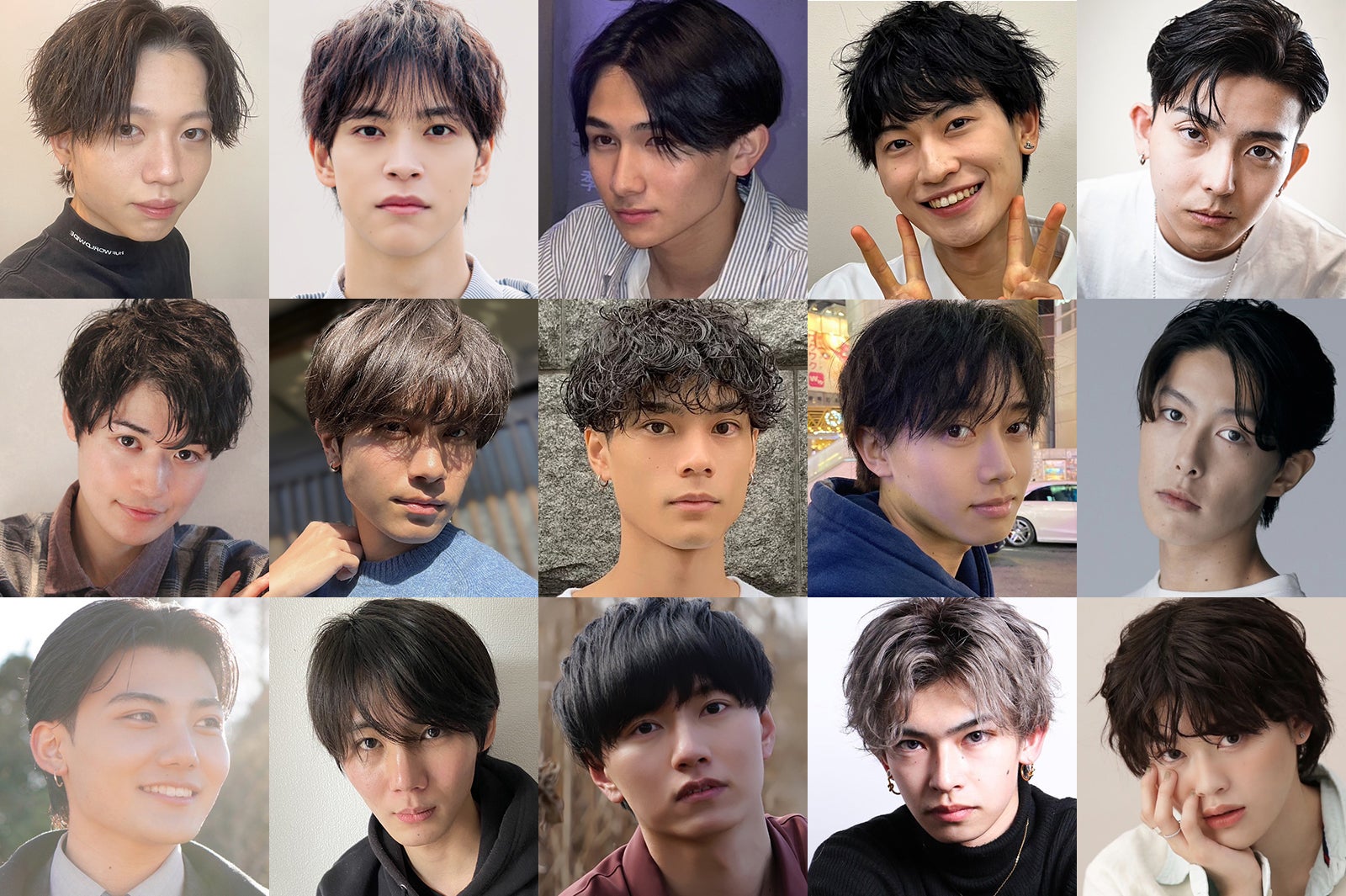 「モデルプレス 読者モデルオーディション 2024」ミスター出場者（一部）