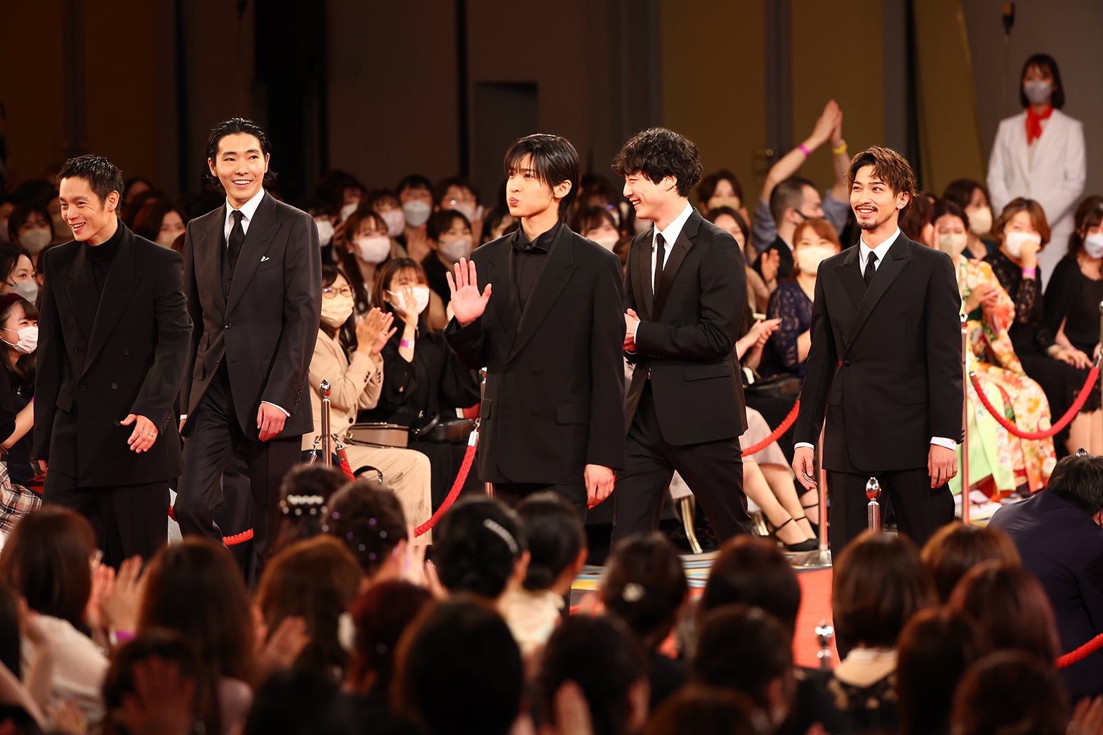 （左から）窪田正孝、柄本佑、目黒蓮、坂口健太郎、横浜流星（写真提供：東京写真記者協会）