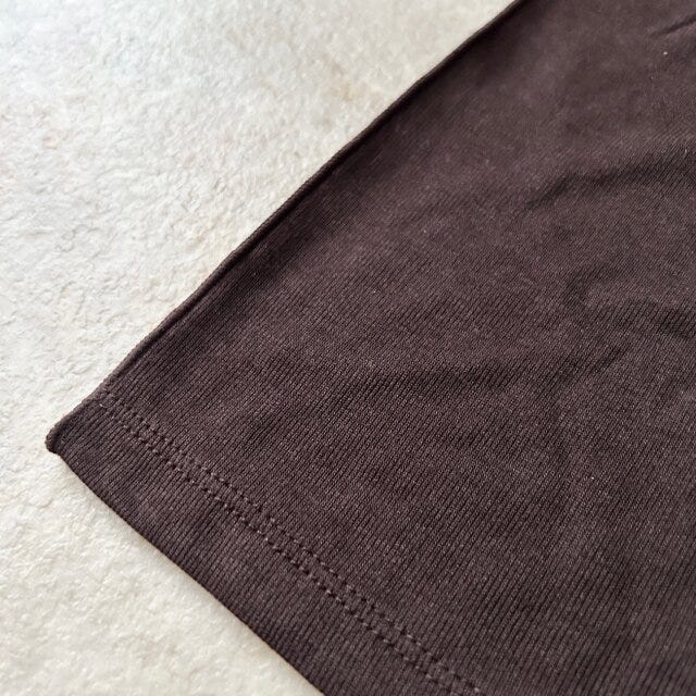 GUソフトシアークルーネックTの生地感