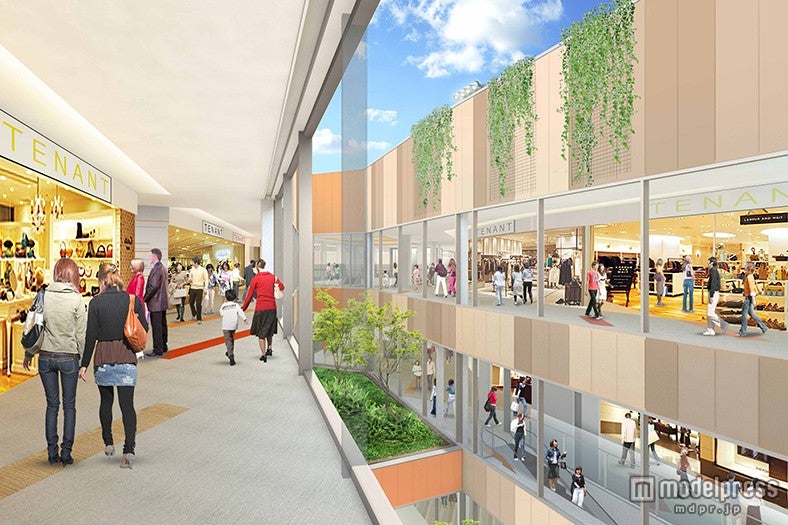 「ららぽーとEXPOCITY」西側モール／画像提供：三井不動産