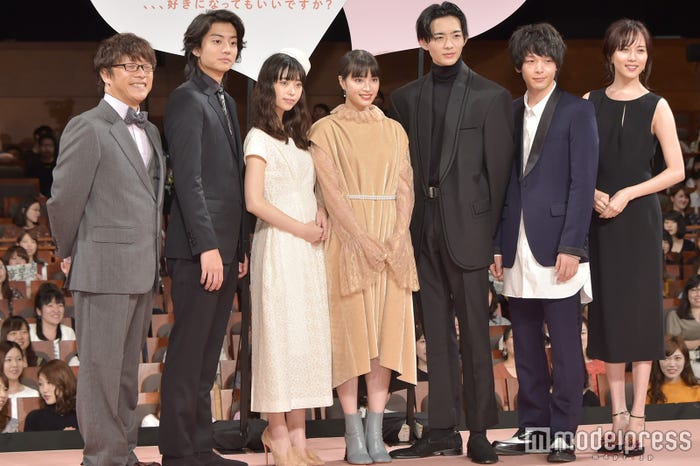 三木孝浩監督、健太郎、森川葵、広瀬すず、竜星涼、中村倫也、比嘉愛未(C)モデルプレス