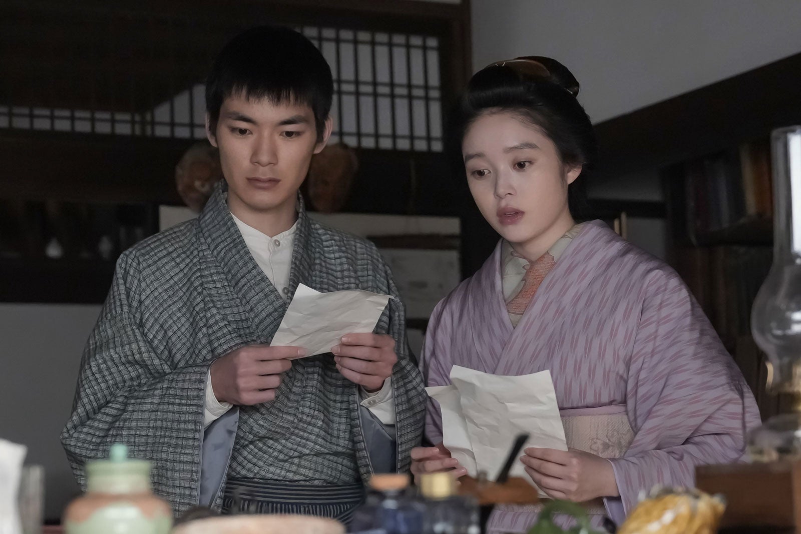 杉田雷麟、高石あかり「ばけばけ」第98話（C）NHK