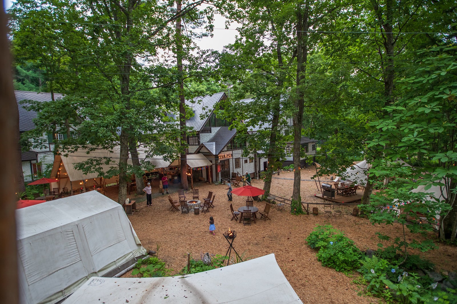 グランピングスペースが併設している／画像提供：白馬樅の木ホテル