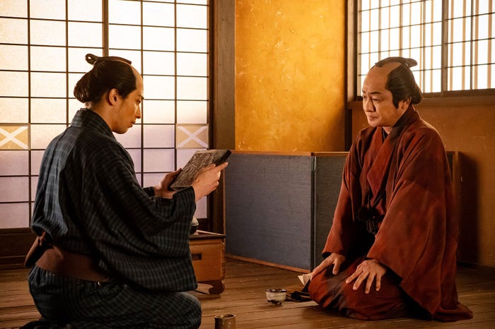 横浜流星、片岡愛之助「べらぼう~蔦重栄華乃夢噺~」第19話(C)NHK