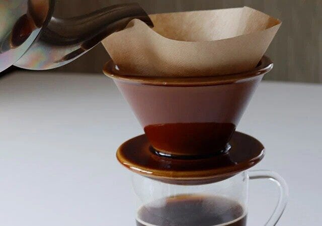 ダイソー　コーヒードリッパー（円すい形、ブラウン）　