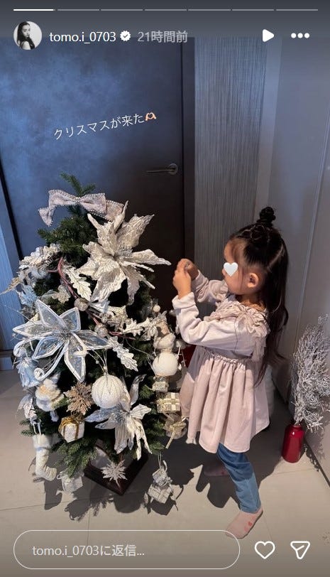 板野友美Instagramストーリーズより