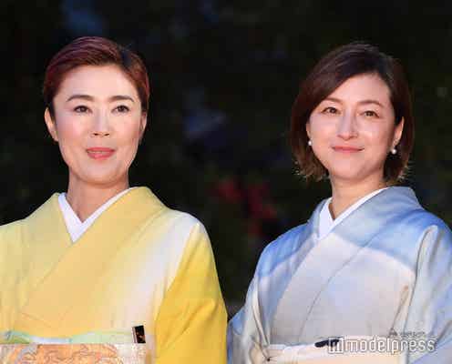 寺島しのぶ&広末涼子、着物姿でレッドカーペット登場 華やかなオーラで会場圧倒<第35回東京国際映画祭>