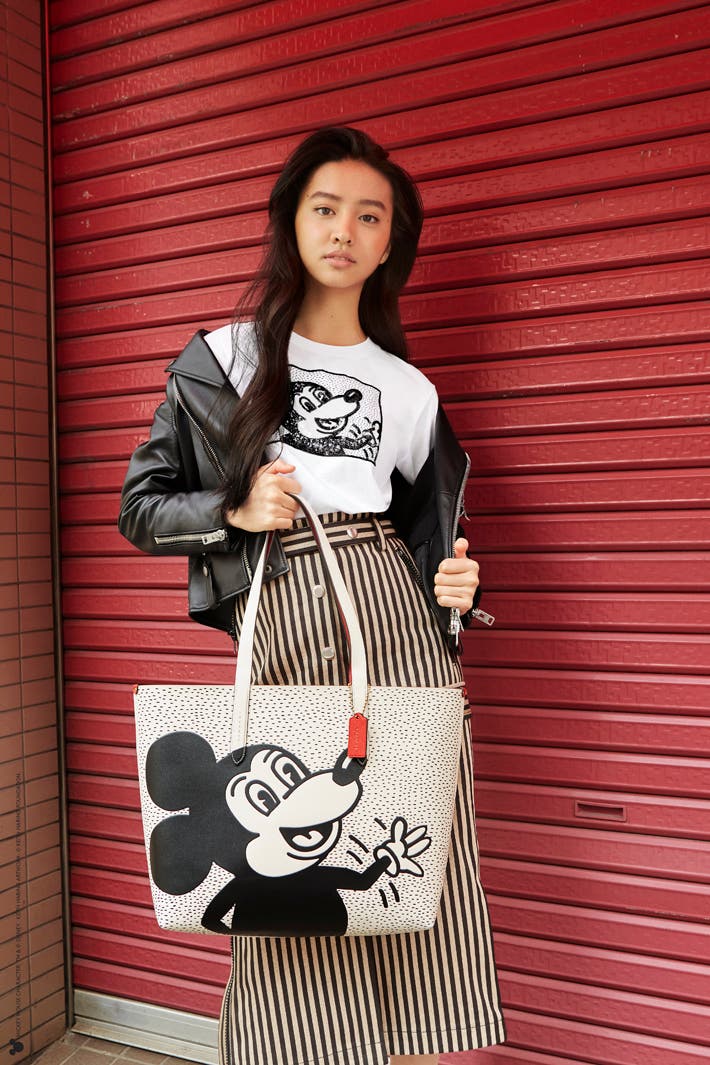 「コーチ ミッキー アンド キース・へリング コレクション ハイライン トート」TM &(c)Disney (c)Keith Haring Foundation