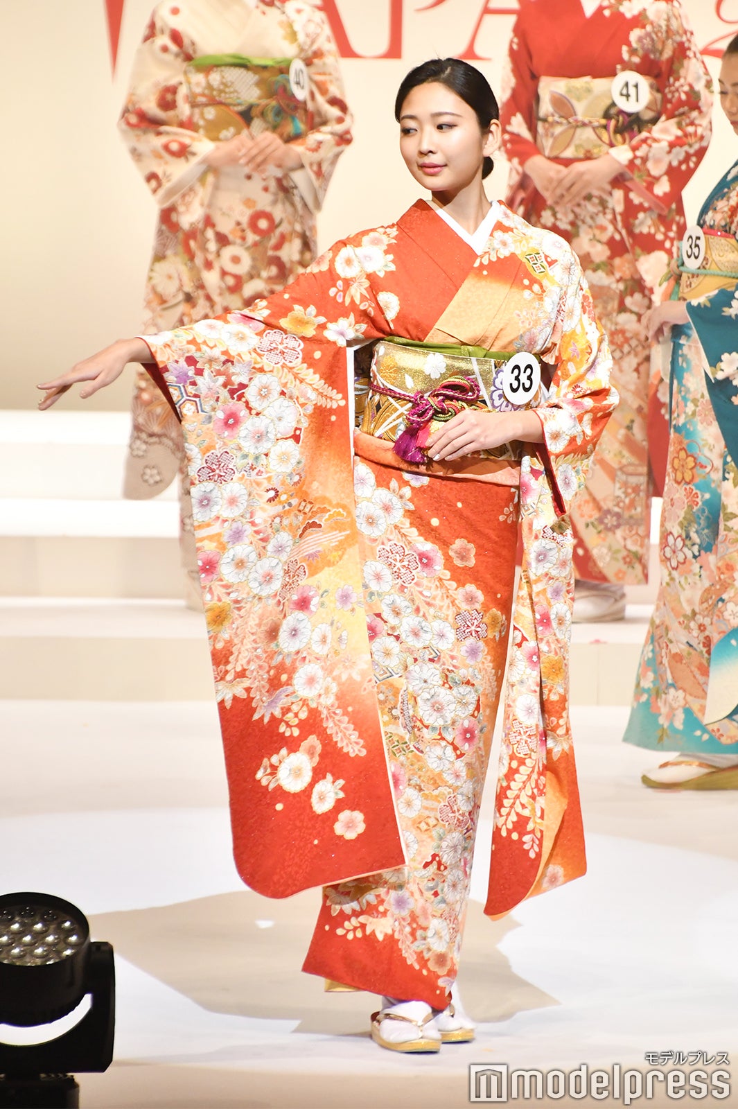 着物審査の様子／「2020ミス・インターナショナル日本代表選出大会」（C）モデルプレス