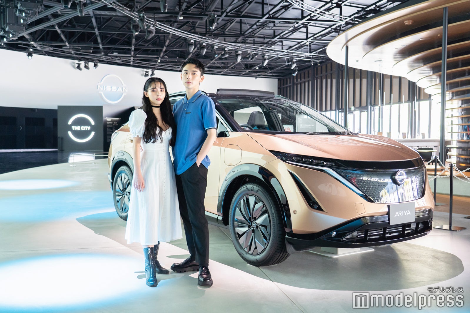 新型クロスオーバーEV「日産アリア」がディスプレイ（C）モデルプレス