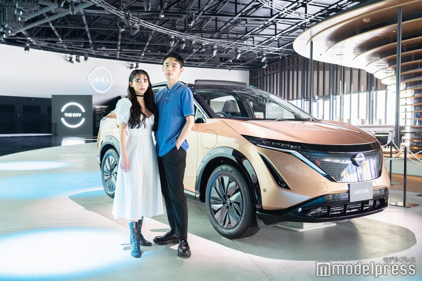 新型クロスオーバーEV「日産アリア」がディスプレイ(C)モデルプレス