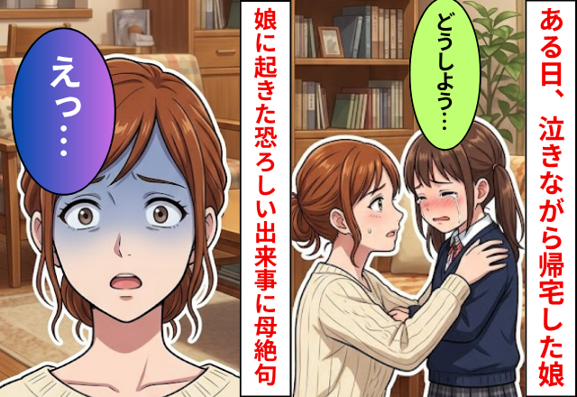 ある日“泣きながら”帰宅した娘！？直後「どうしよう…」娘から聞いた【恐ろしい話】に…母「えっ」