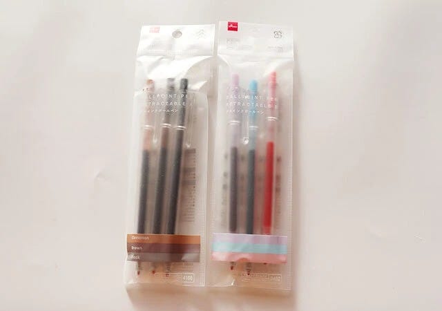 ダイソー　無印似　ボールペン