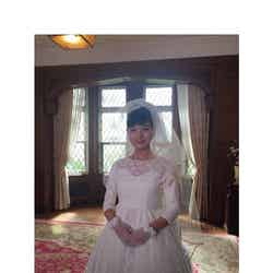 ウェディングドレスを着こなした芳根京子／芳根京子オフィシャルブログ（Ameba）より