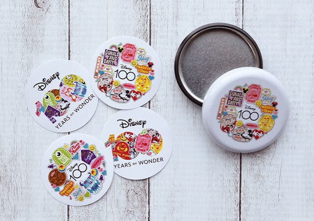 宝島社　ディズニーコラボアイテム　ステッカー　缶ケース