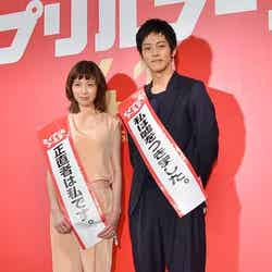 映画「エイプリルフールズ」公開直前イベントに出席した（左から）戸田恵梨香、松坂桃李 （C）モデルプレス