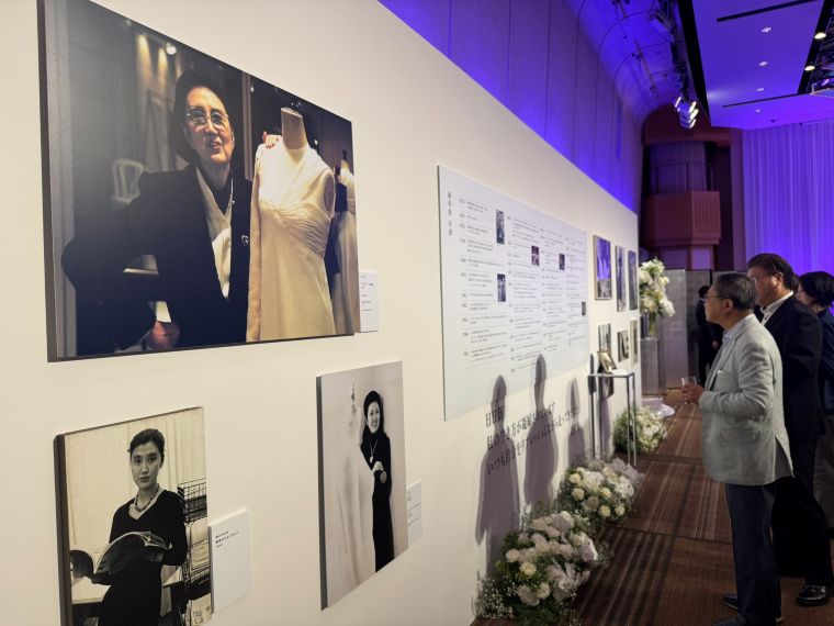 「森英恵生誕百周年感謝の会」に約500人が来場