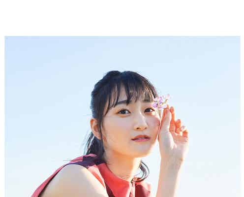 STU48信濃宙花、ノースリーブで色白素肌輝く ナチュラルな笑顔にキュン