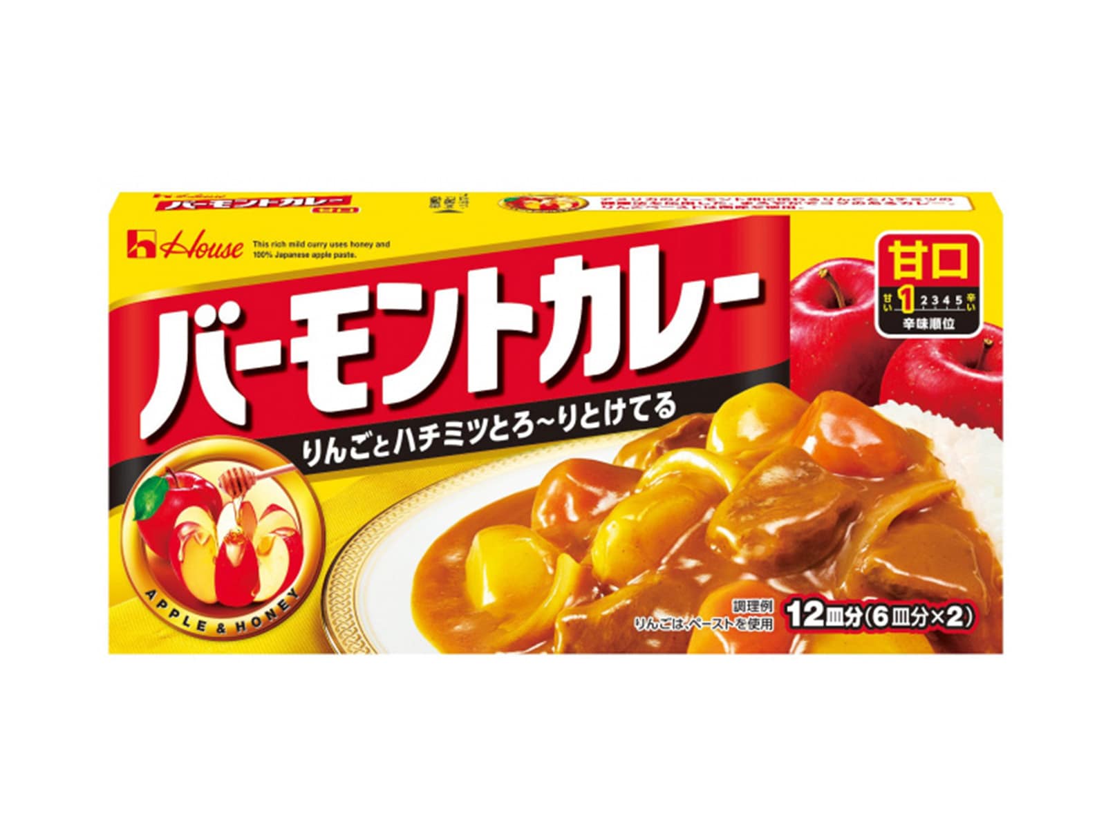 2位は「バーモントカレー 甘口 230g」 ※画像：ハウス食品 公式Webサイト
