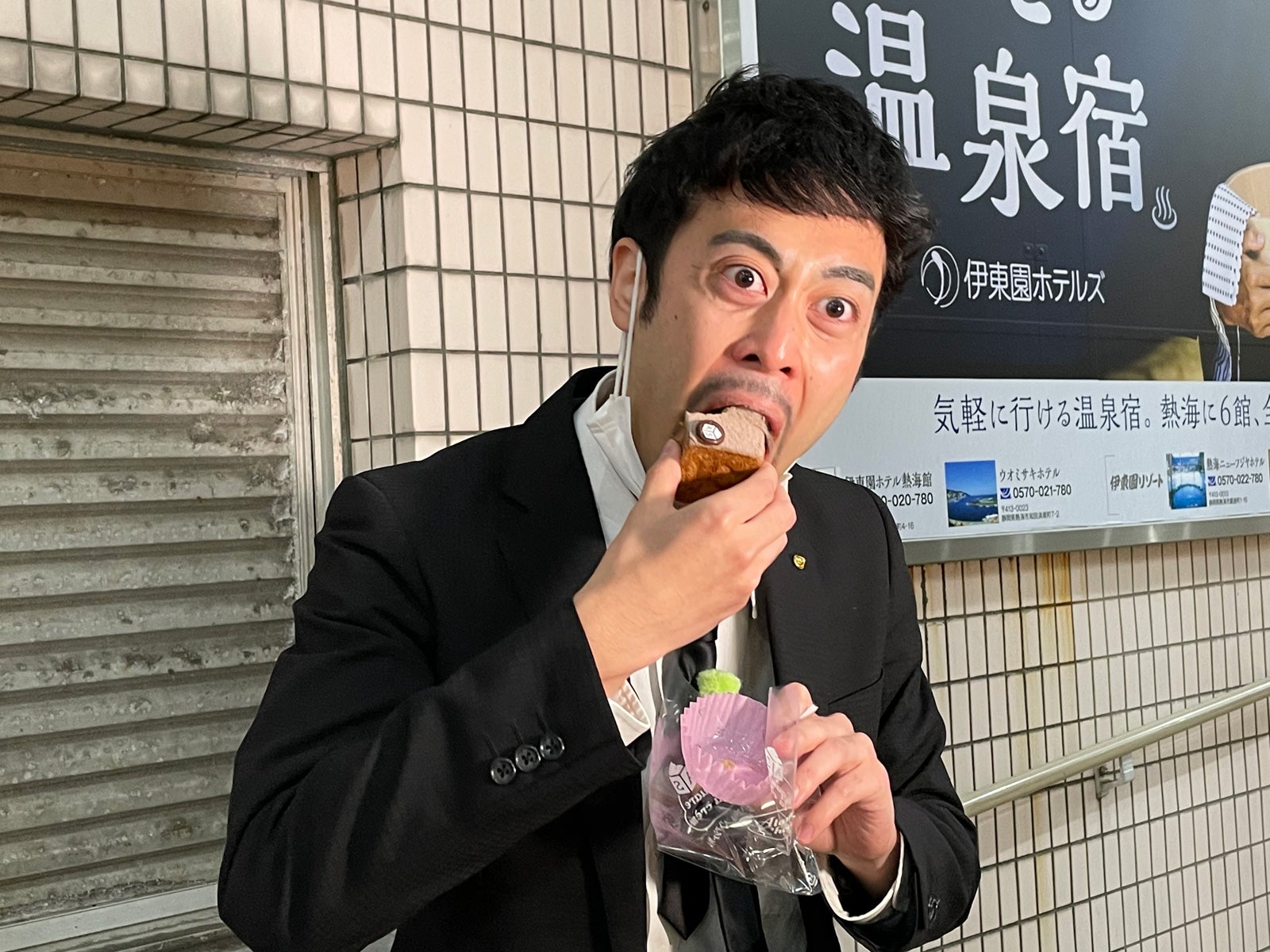 商店街レポート審査に臨むラパルフェ都留（C）日本テレビ