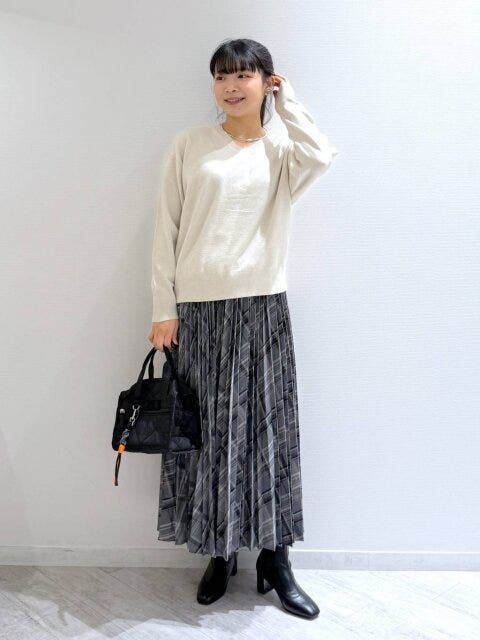 イージーケアプリーツスカート 2025グローバルワーク値下げイージーケアプリーツスカート