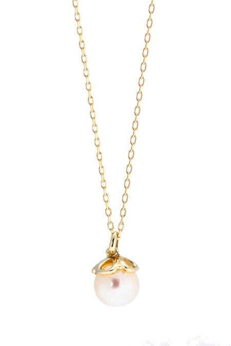 K10 GOLD SERIES ヴェリテクローバーパールネックレス 「Room403」18,000円(税抜)/画像提供:Room403 Online Shop