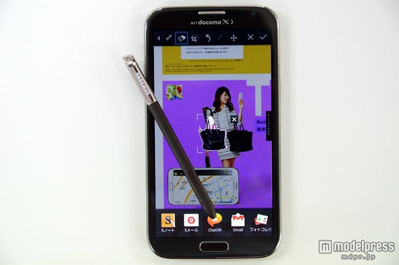 付属のSペンで気になる部分を囲むだけ／「GALAXY Note II」
