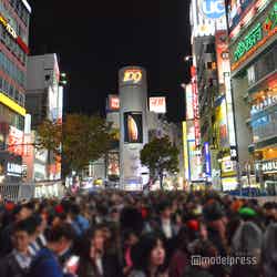 ハロウィン当日の渋谷の様子／2018年10月31日19時頃撮影 （C）モデルプレス