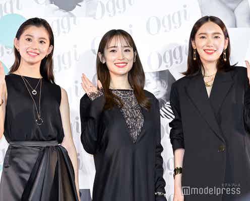 泉里香・朝比奈彩・飯豊まりえ、ブラックコーデでランウェイ ホリデーシーズンの過ごし方は?