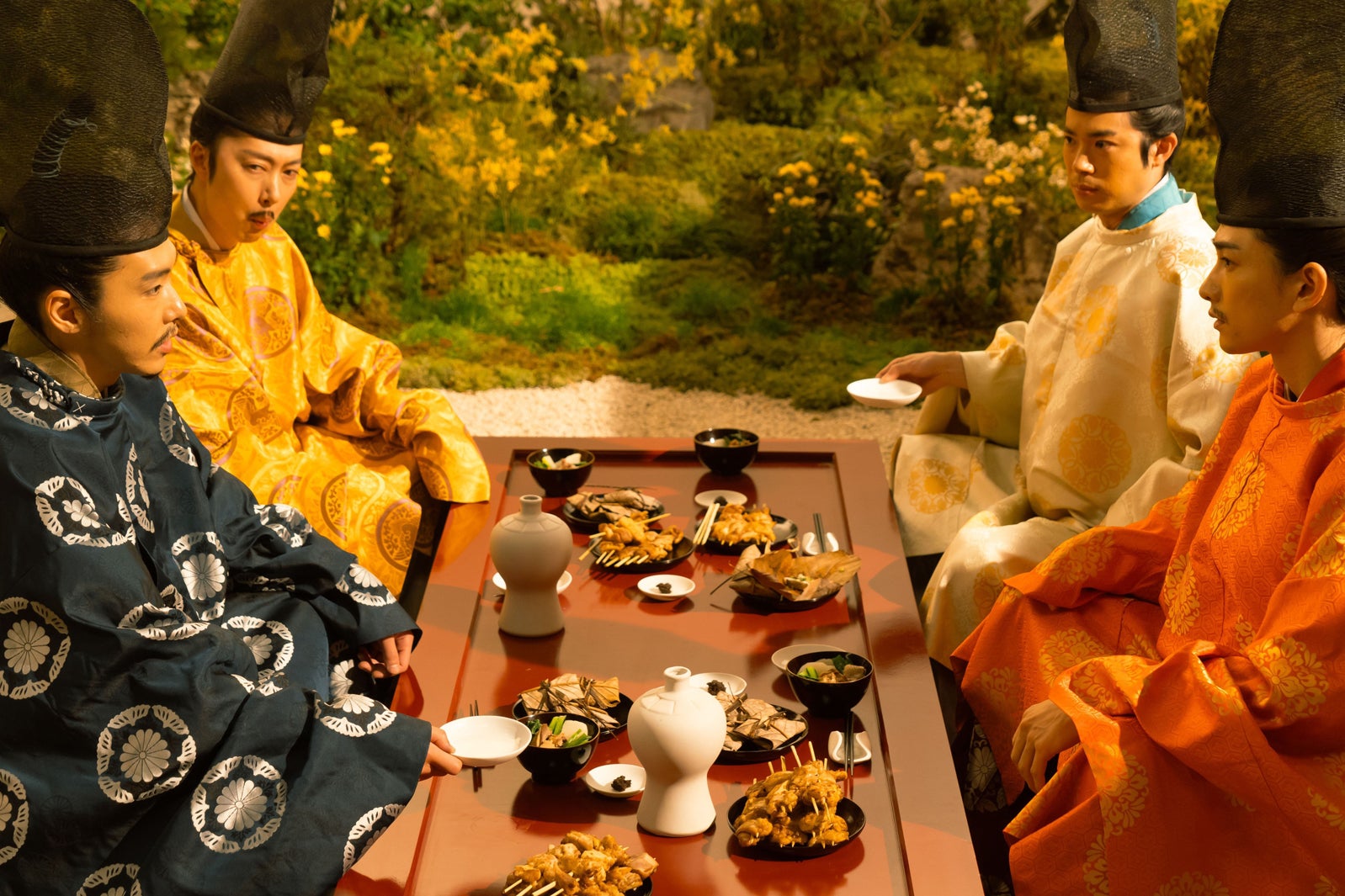 柄本佑、金田哲、渡辺大知、町田啓太「光る君へ」第30話（C）NHK