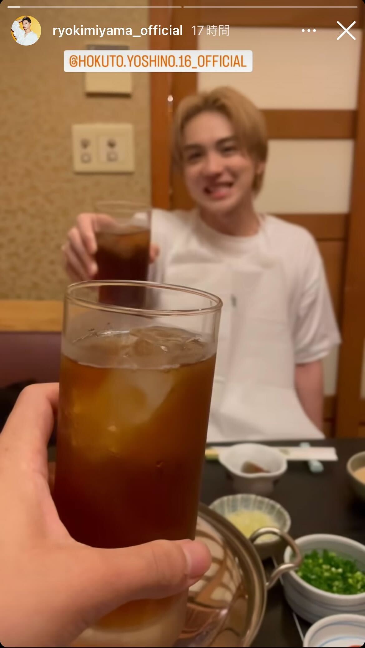 RYOKI公式Instagramストーリーズより