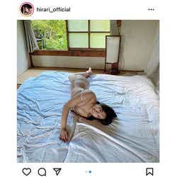モデルプレス - 平田梨奈、和室で寝転び美ボディラインを大胆見せつけ!