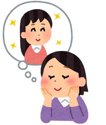 片思いのイラスト(女性同士)