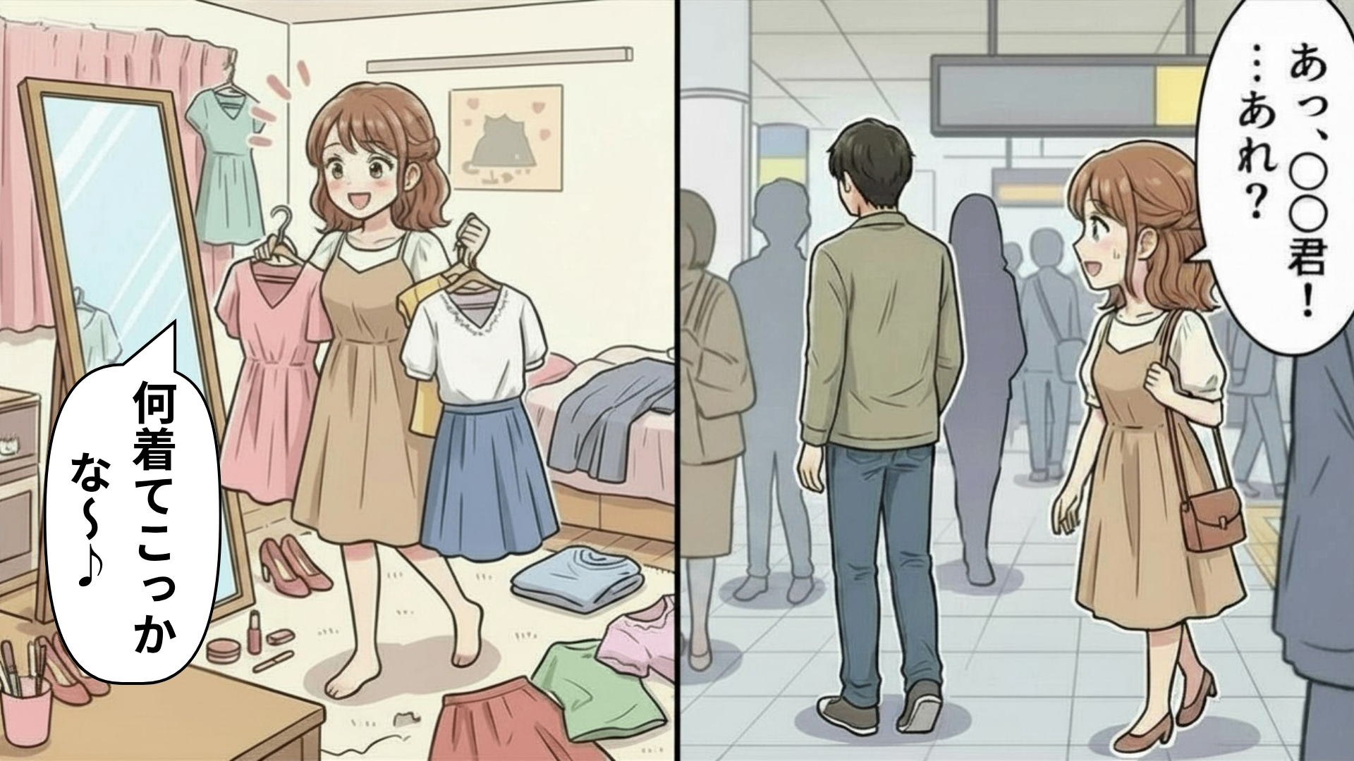 【衝撃展開】彼と初デート♡ しかし、待ちあわせ場所に行くと【予想外の事態】に！？