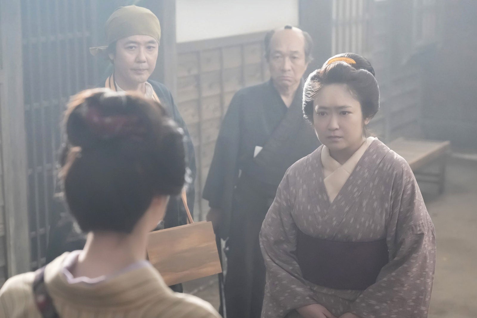 岡部たかし、小日向文世、池脇千鶴「ばけばけ」第34話（C）NHK