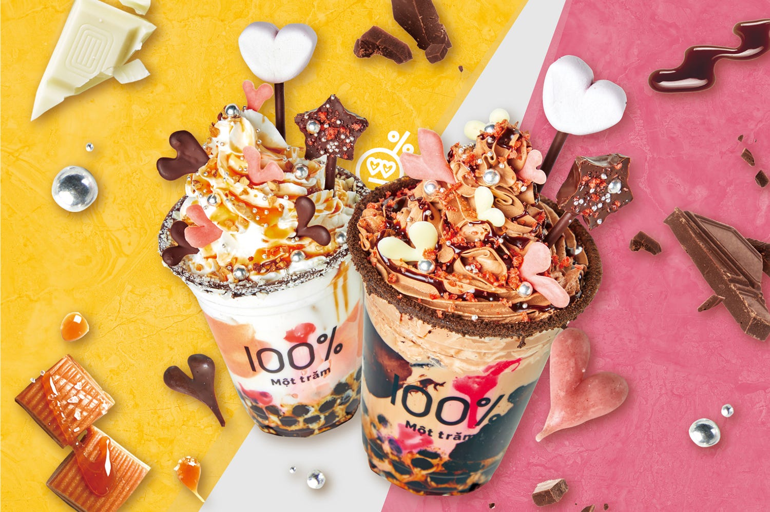 生タピオカ専門店・モッチャム「濃厚ディップチョコレートラテ」「ホワイトキャラメルディップラテ」登場