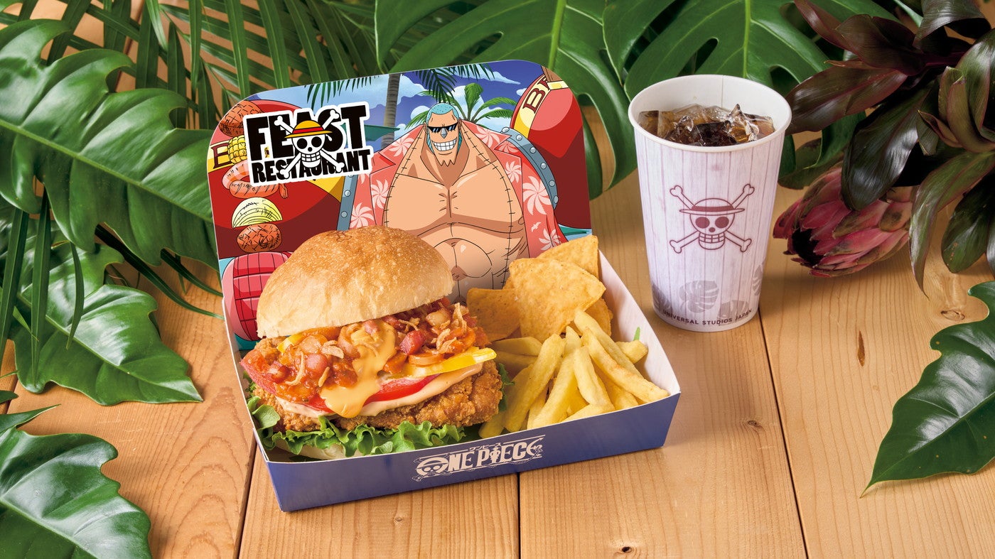 フランキーのケイジャン・フライドチキンバーガーセット／画像提供：ユニバーサル・スタジオ・ジャパン