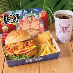 フランキーのケイジャン・フライドチキンバーガーセット/画像提供:ユニバーサル・スタジオ・ジャパン