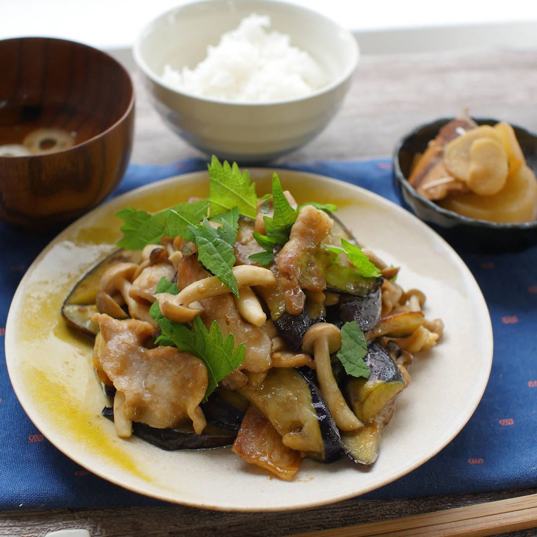 ご飯がススム！なすと豚肉のからし炒め