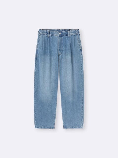デニムキャロットパンツ 2025gu女性おすすめ夏デニムキャロットパンツ