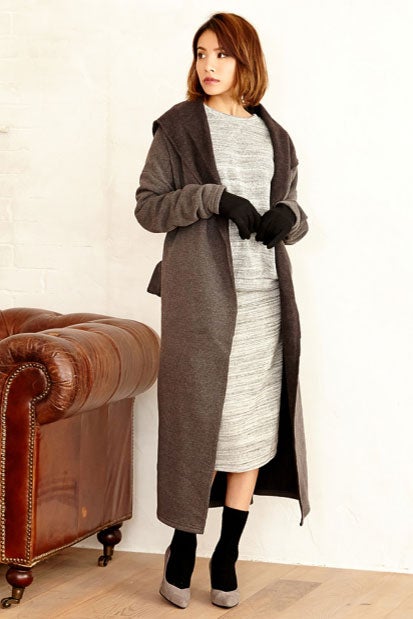 裏起毛ウエストリボンガウンコーディガン「Re:EDIT by GALSTAR」2,998円（税込）／画像提供：Re:EDIT by GALSTAR