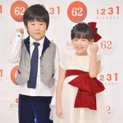 「紅白歌合戦」に初出演する(左から)鈴木福、芦田愛菜