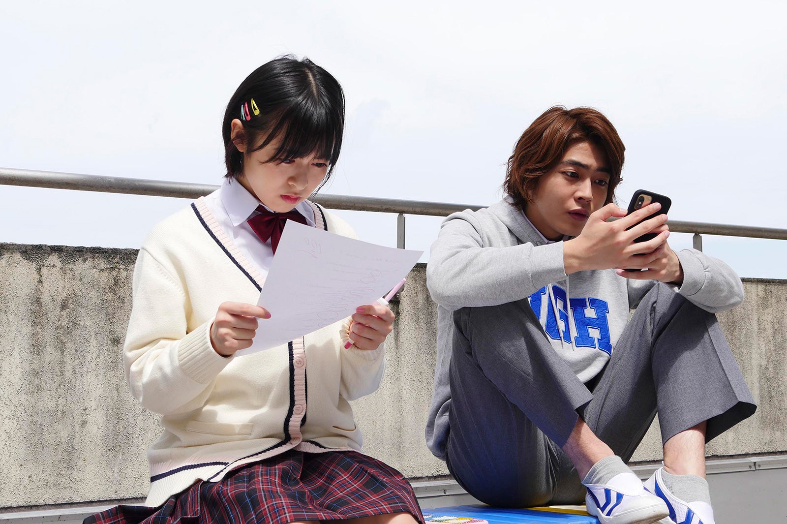 森七菜、倉悠貴（C）フジテレビ