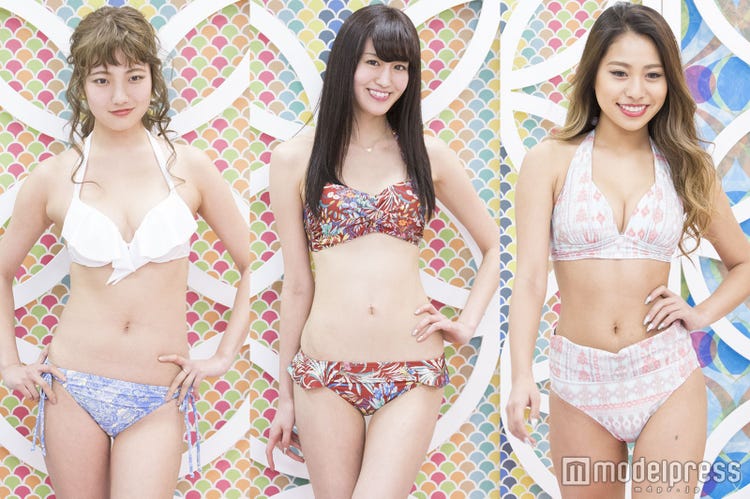 個性派水着で美ボディ共演 レトロ可愛いビキニを着こなし 深夜のトレンド水着ファッションショー モデルプレス 個性派水着で美ボディ共演 レトロ可愛いビキニを着こなし 深夜のトレンド水着ファッションショー モデルプレス