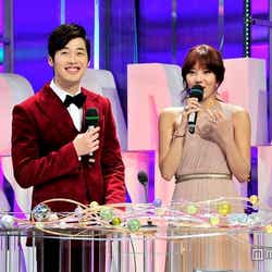 MCをつとめたキム・ジェウォン、ソン・ダムビ/画像提供:MBC