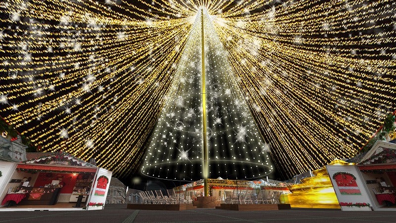 光の天空ツリ―／画像提供：ハウステンボス