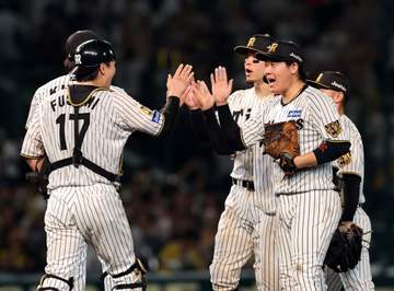 阪神 接戦を制し9月初の連勝 自力でマジックを減らす 四回に佐藤輝、大山が連続適時打 先発・大竹は7回2安無失点の好投