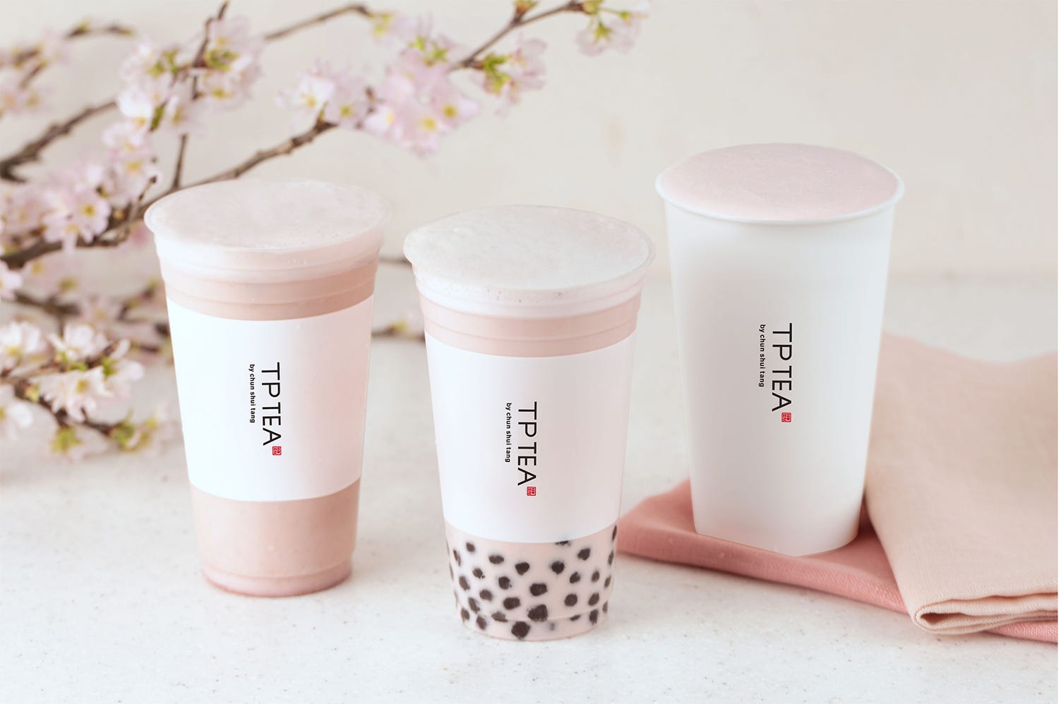 春水堂プロデュースのティースタンド「TP TEA」タピオカ桜ラテ&タピオカ麦茶ラテ登場