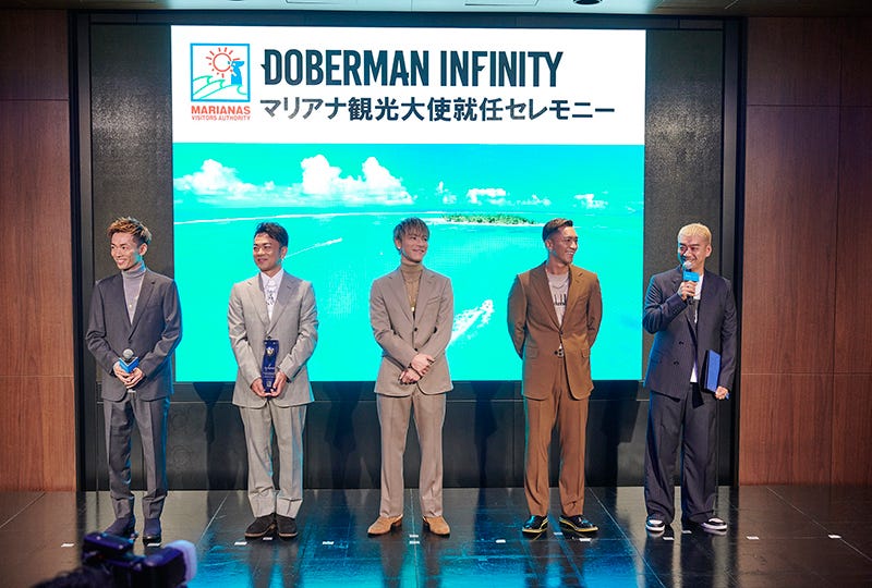 DOBERMAN INFINITY、マリアナ観光大使就任に喜び サイパン島でPV撮影も